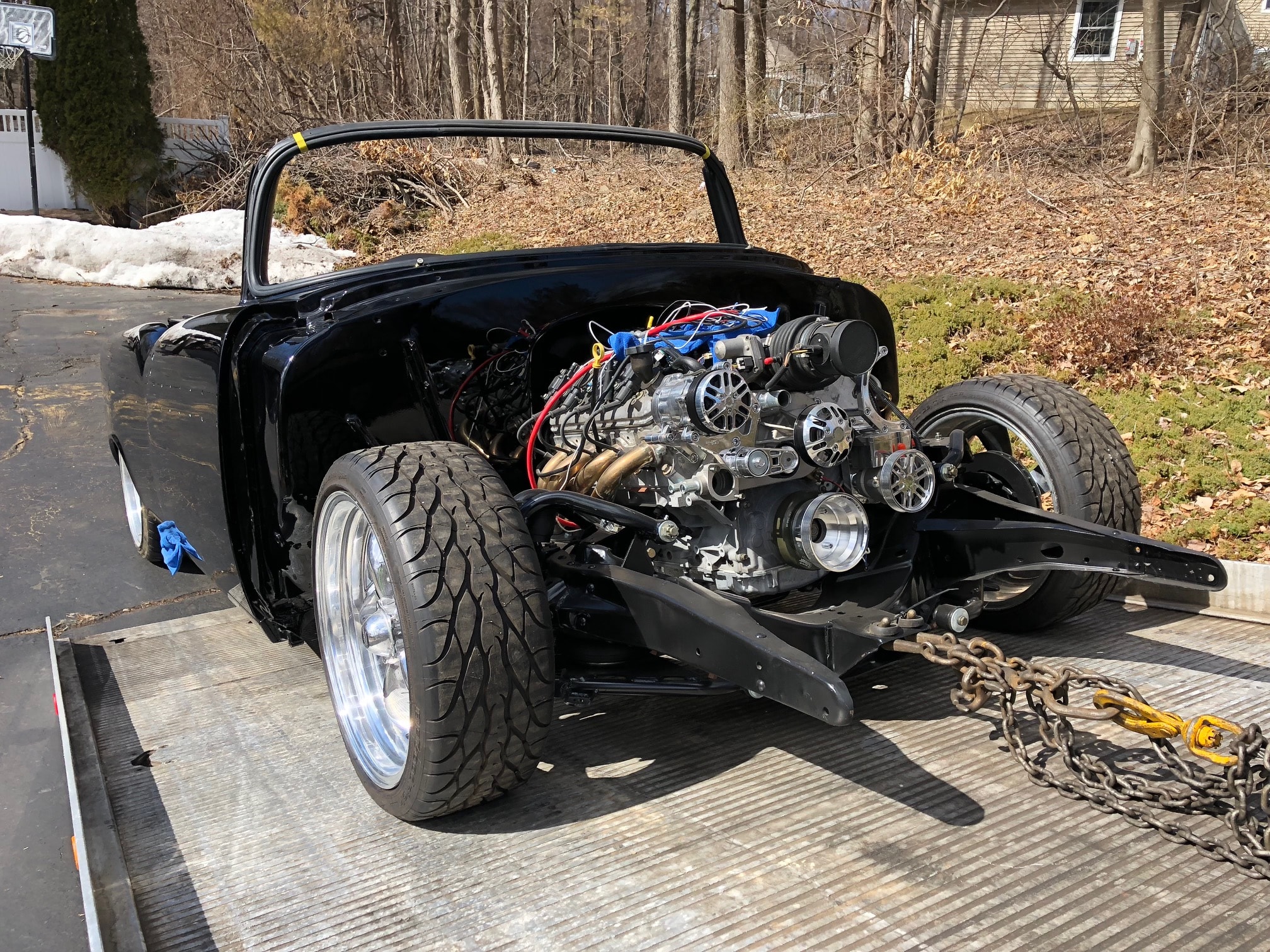 Chassis on Trailer