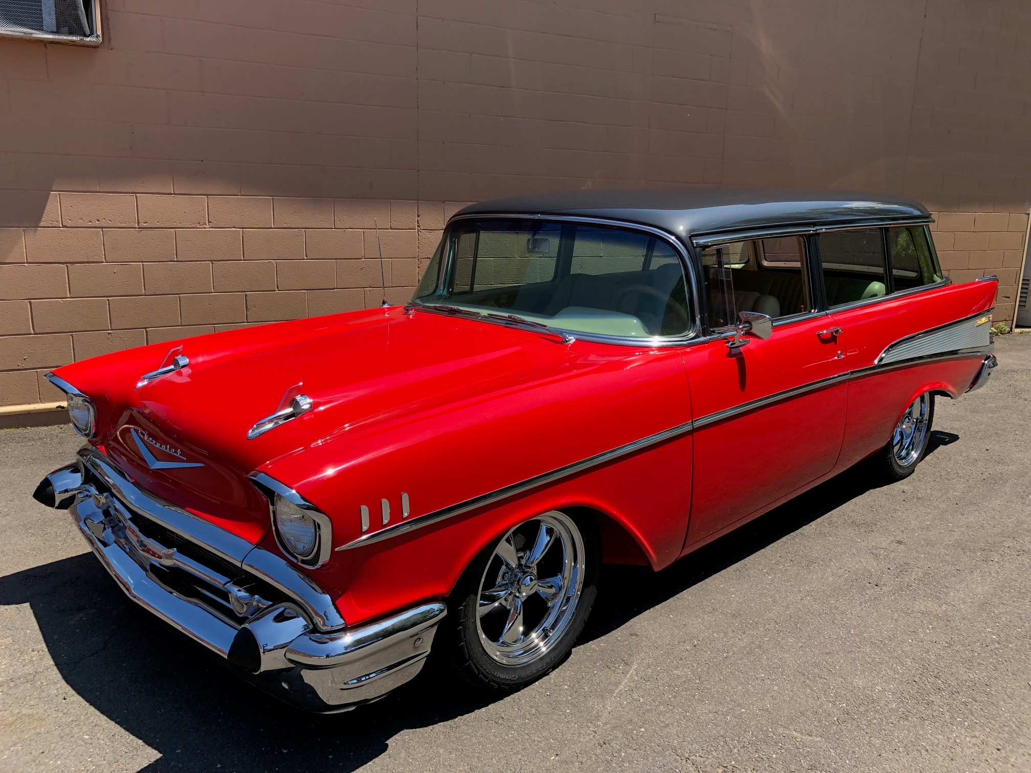 1957 Chevy Wagon — Front